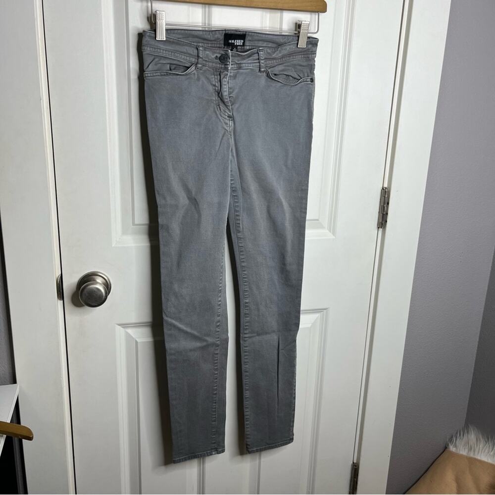 Aritzia Wilfred Free Mid Rise Gray Wash Skinny Ankle Jeans Size 4